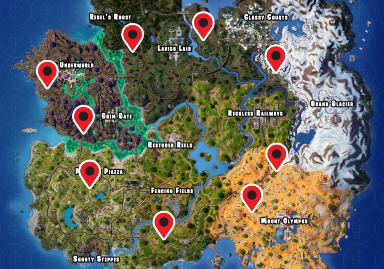 All Weapons Bunker locations in Fortnite Chapter 5 Season 2