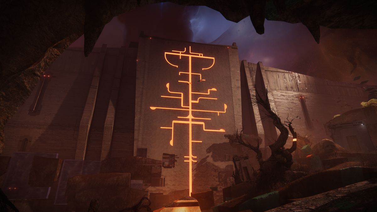 A wall with the Witness sigil in Destiny 2: The Final Shape