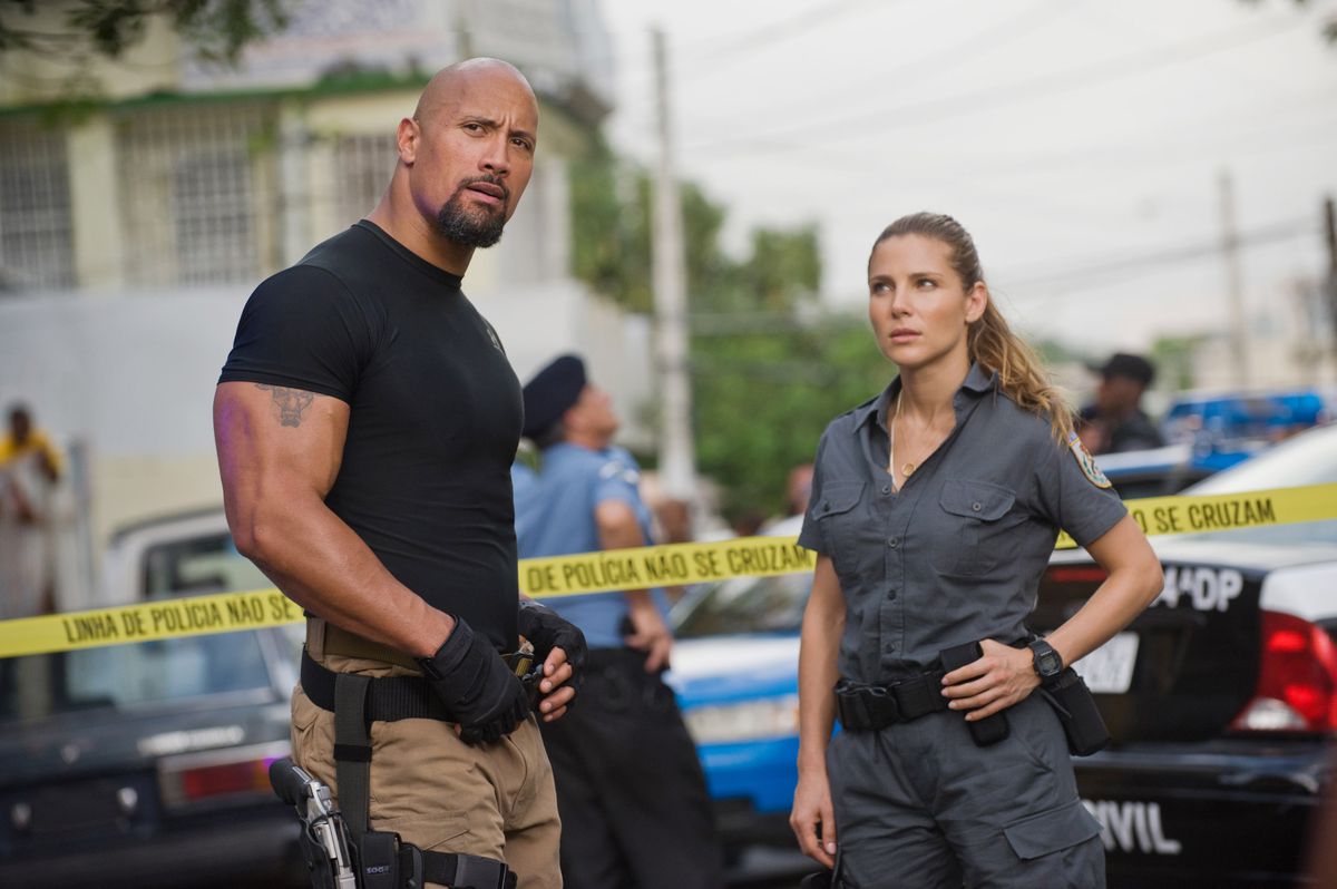 Dwayne Johnson as Luke Hobbs in Fast Five