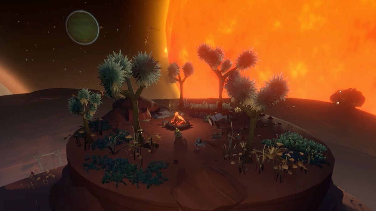 Outer Wilds guide for the Ember Twin Chert’s Camp, quantum caves, and Lakebed Cave