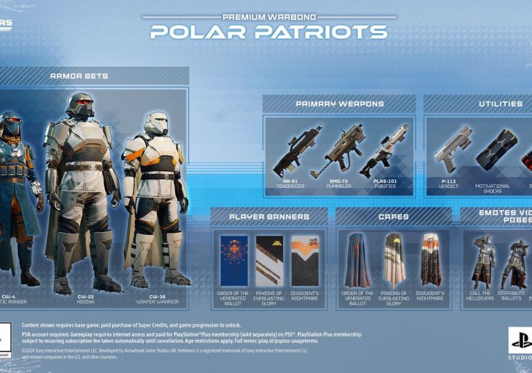 What time does Helldivers 2’s Polar Patriots Warbond release?