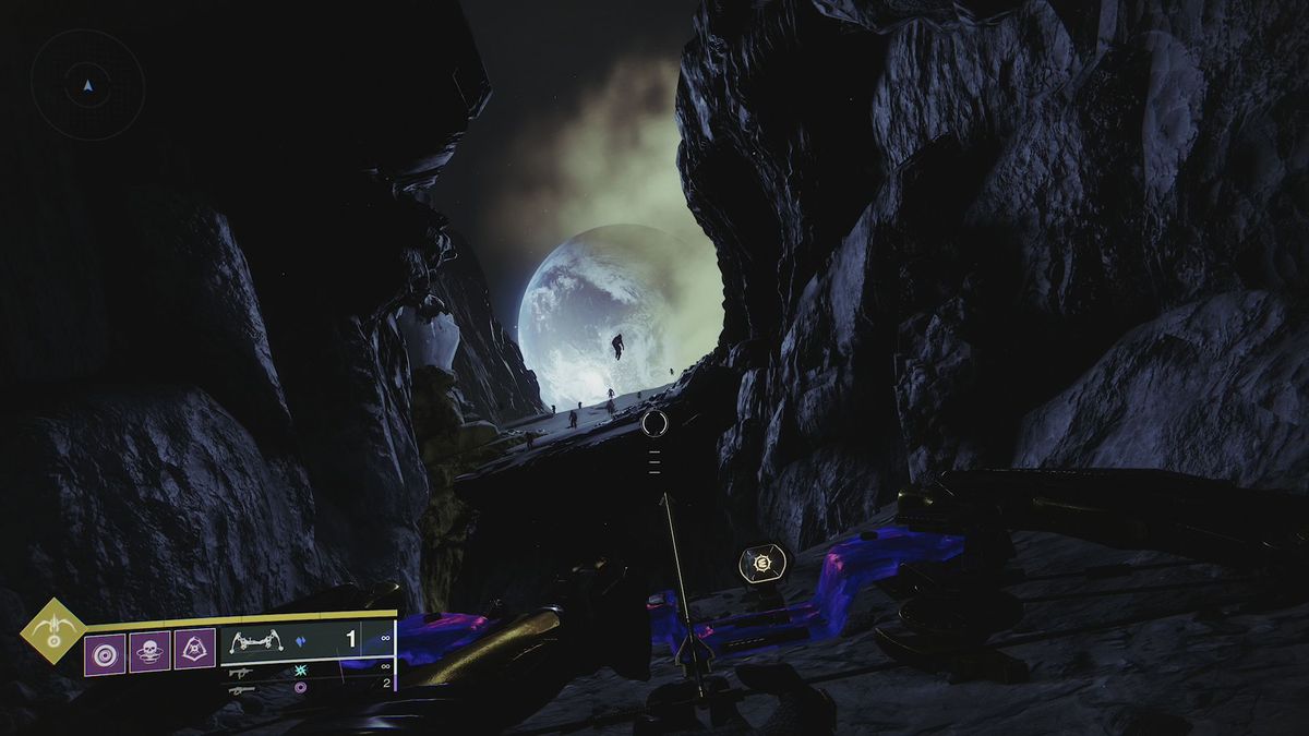 Viewing the Earth from the Moon destination in Destiny 2