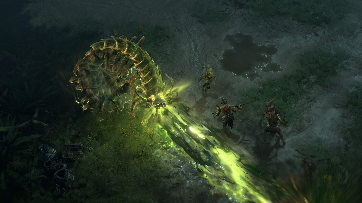 The Spiritborn summons a Centipede in Diablo 4