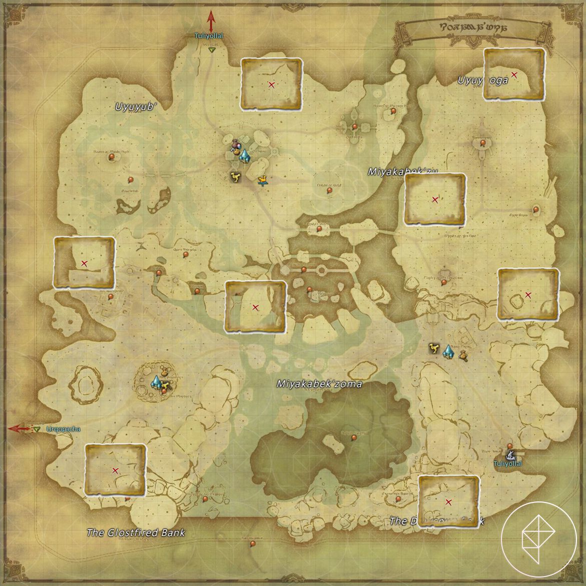 Br’aaxskin treasure locations in FFXIV: Dawntrail