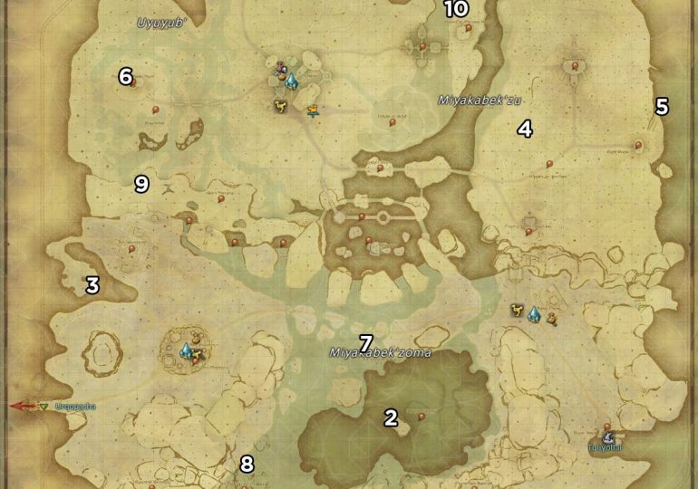 Dawntrail aether current locations in FFXIV