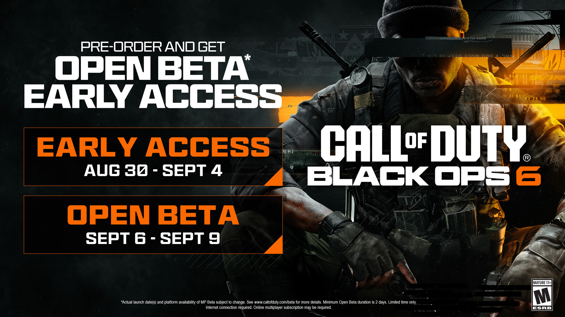 Black Ops 6 beta start time in early access, and how to get a beta code