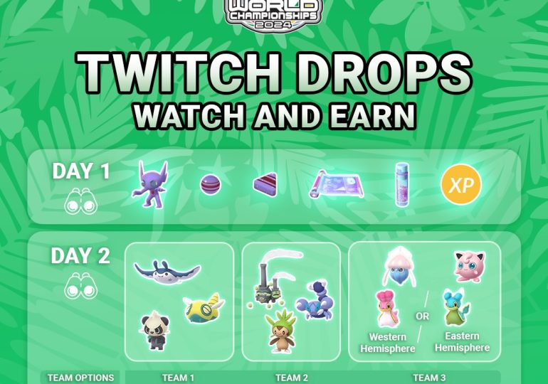 Pokémon Go Twitch drop times for 2024 Pokémon World Championships codes