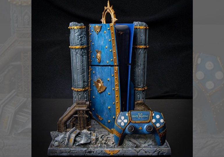 This custom Warhammer 40K PS5 is a monument to the hubris of the Imperium