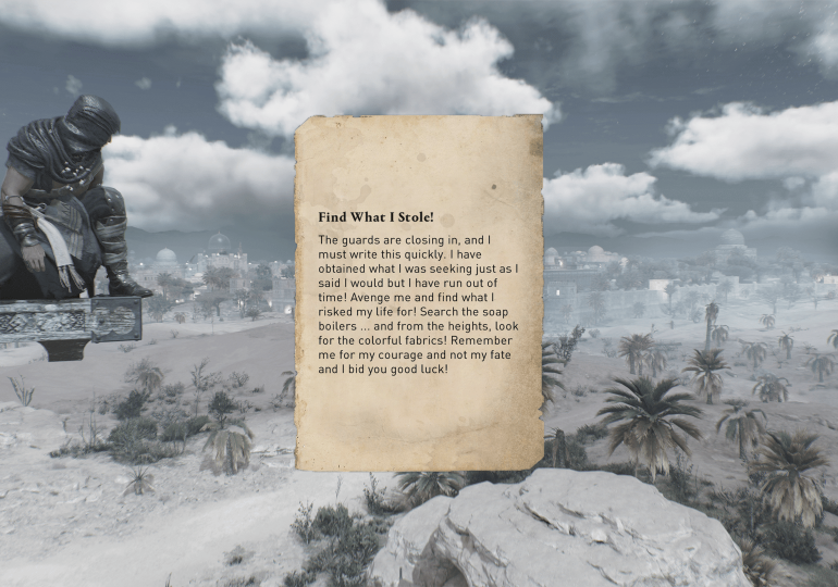 ‘Find What I Stole!’ solution and treasure location in Assassin’s Creed Mirage