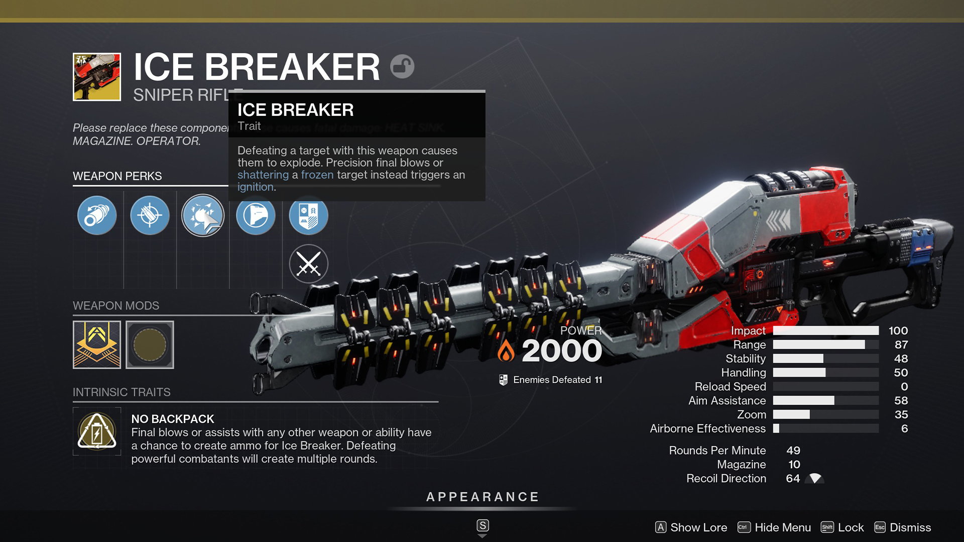 The Ice Breaker in Destiny 2