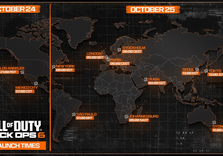 What time does Black Ops 6 release in your time zone?