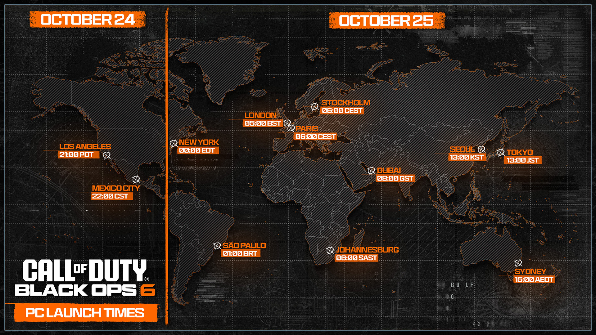 What time does Black Ops 6 release in your time zone?