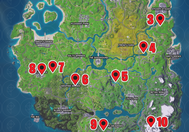 All gnome locations in Fortnite Remix