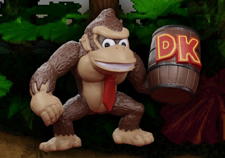 Old school Donkey Kong Country figures scanned and ready for 3D printing