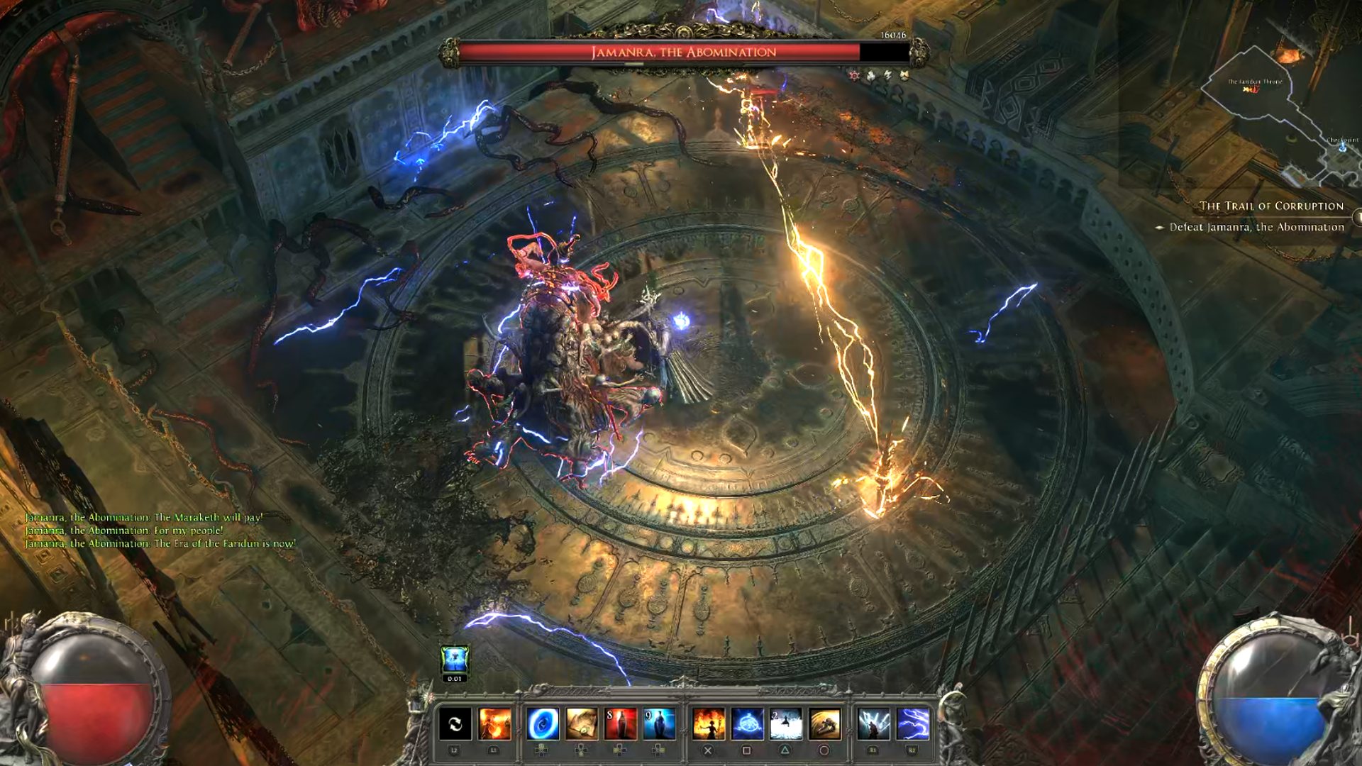 Jamanra casts a pylon in Path of Exile 2