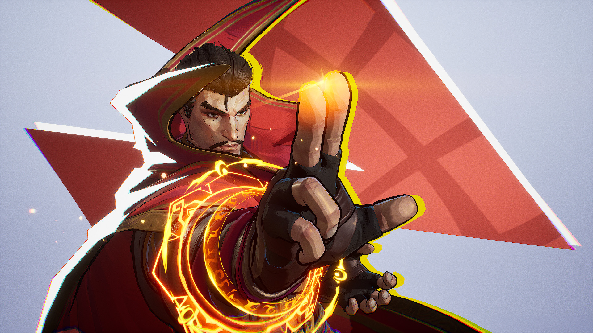 Doctor Strange poses in the character screen of Marvel Rivals