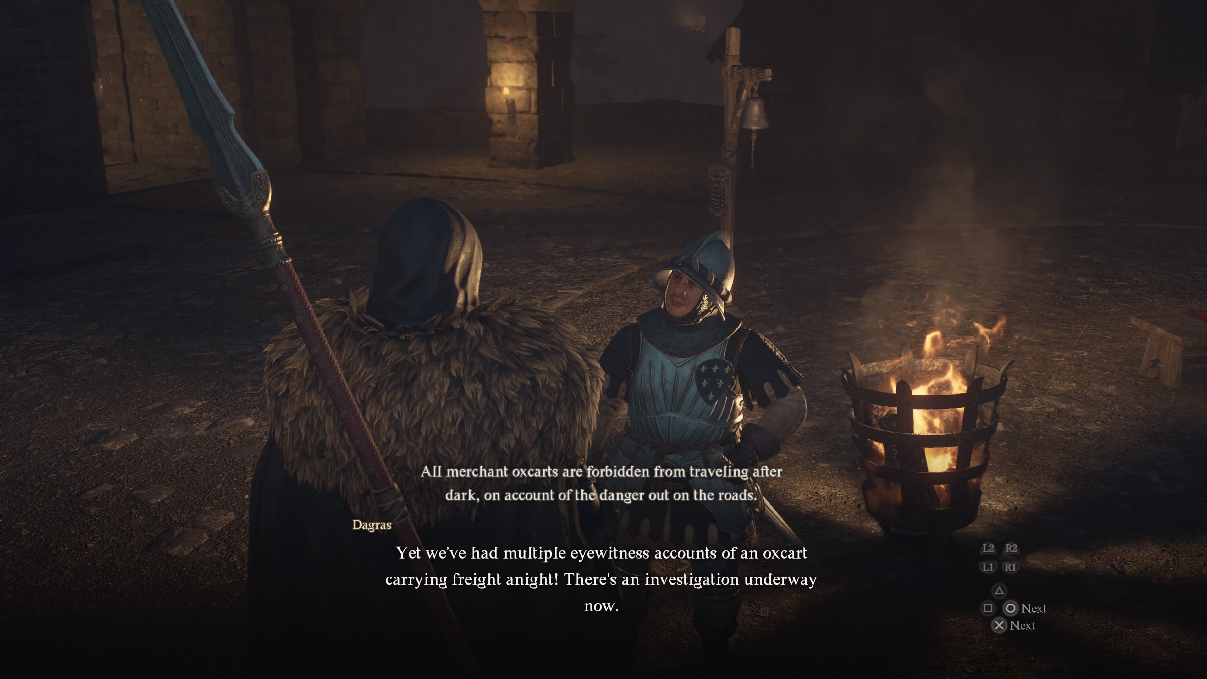 The Arisen talks to Dagras in Dragon’s Dogma 2