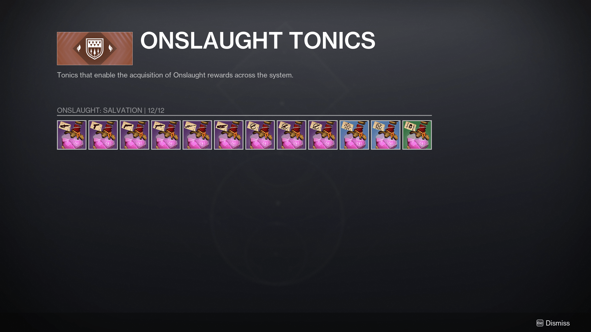 A completed Tonic page in Destiny 2’s episode or Revenant 