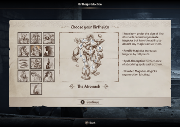 The best birthsigns in Oblivion Remastered