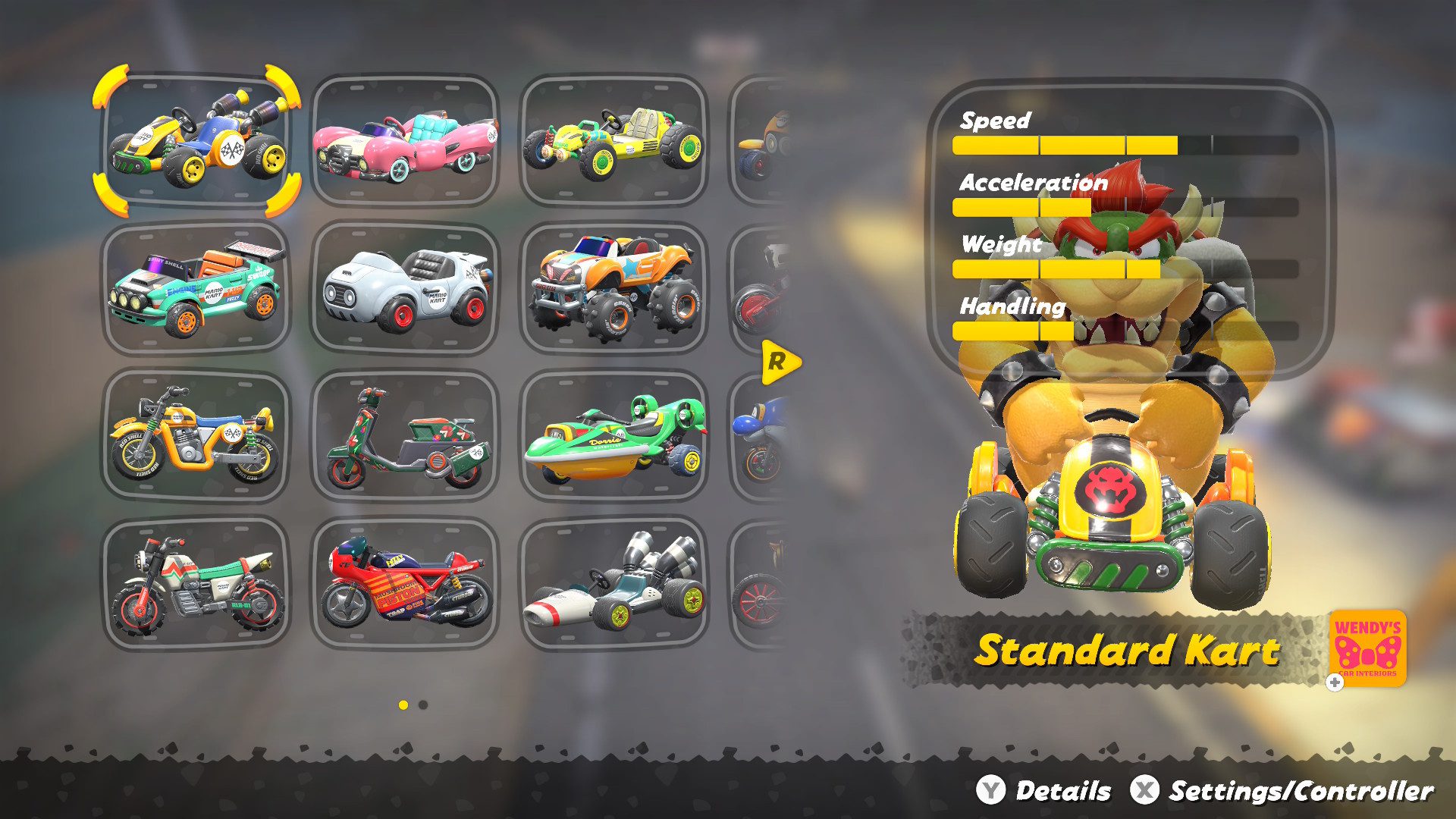All character weight classes in Mario Kart World