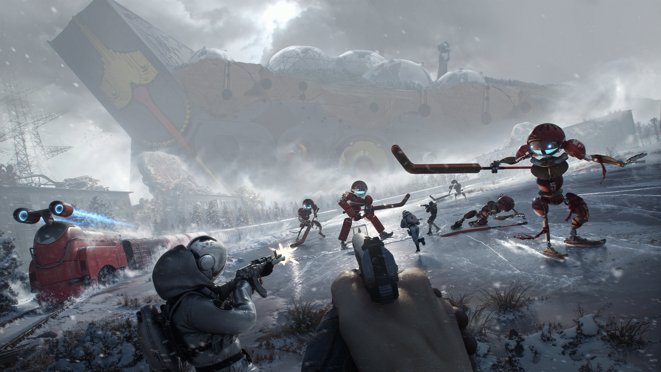 A promotional image of upcoming MMO game The Cube.