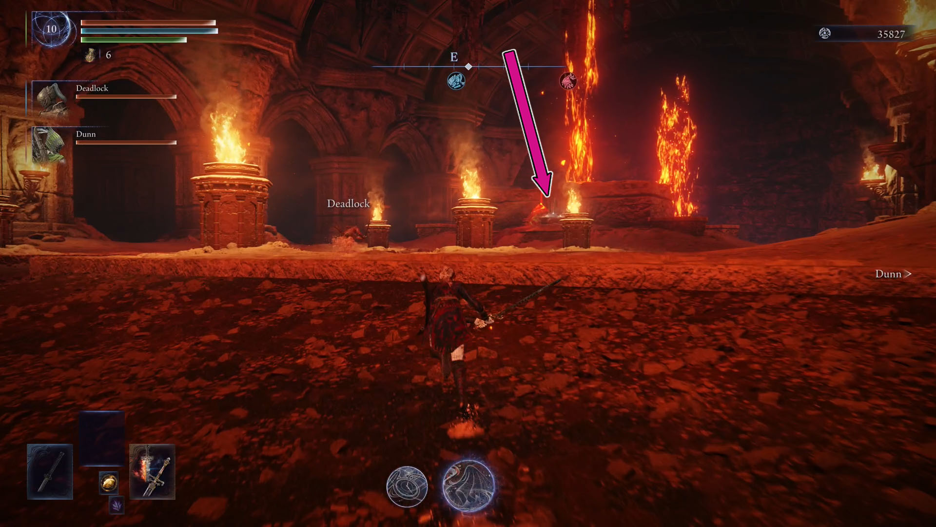 An Elden Ring Nightreign screenshot showing the altar where you can upgrade weapons to Legendary.