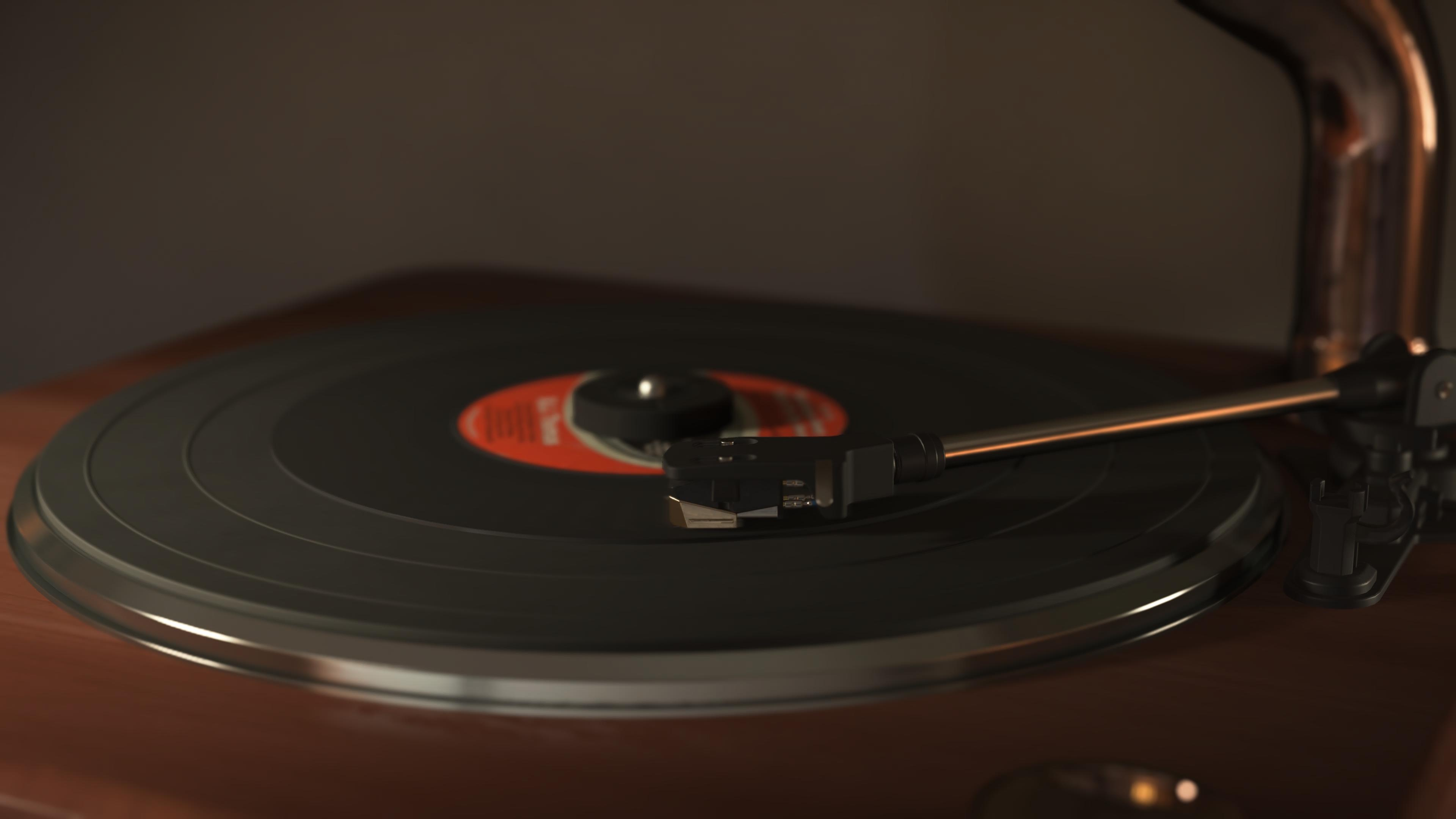 A turntable in Sam Bridges’ home in Death Stranding 2