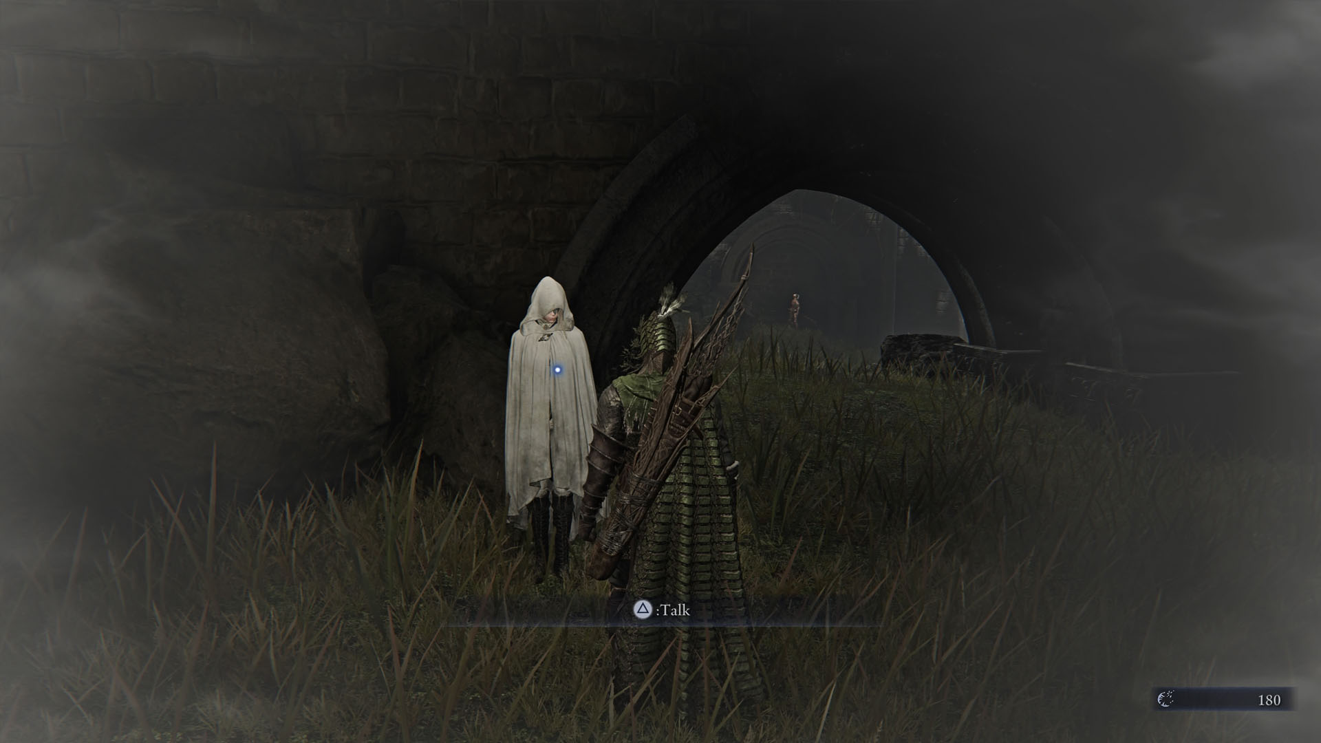 An Elden Ring Nightreign screenshot showing the Priestess and Ironeye talking to her.