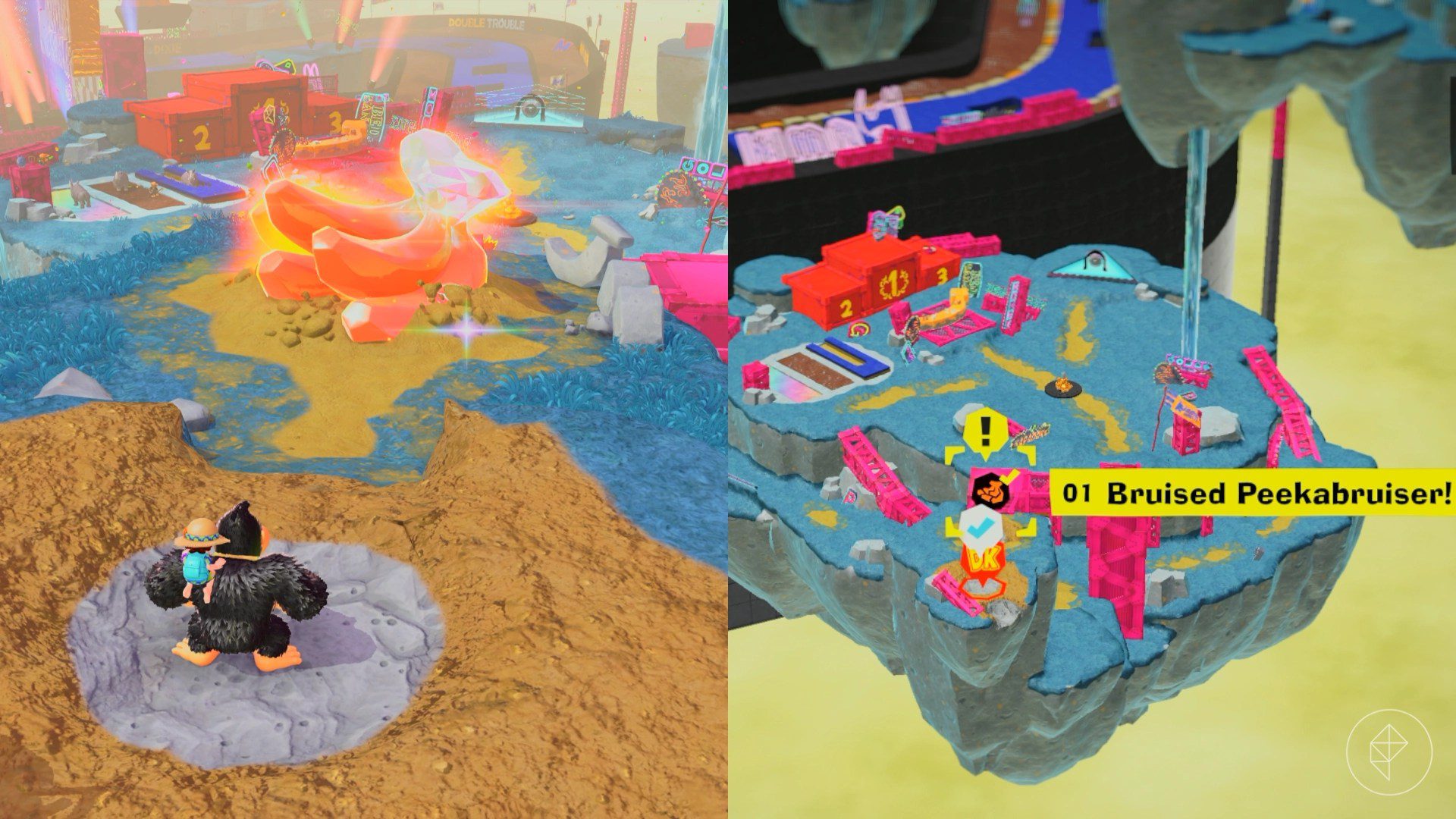 Racing Layer Banandium Gem locations in Donkey Kong Bananza