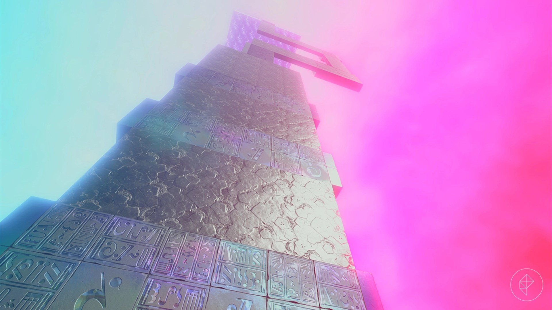 A large looming wall that heads off into the sky that is made out of rock and concrete.